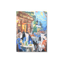 Expressionistischer Pariser Café-Terrasse