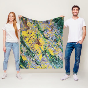 Expressionistischer Überwurf Fleecedecke