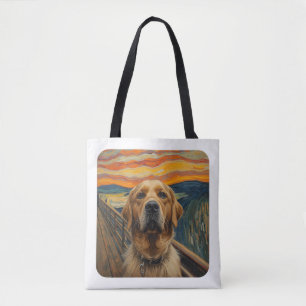 Expressionistisches Angst-Gemälde Golden Retriever
