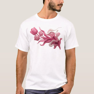 Expressive ABSTRACT BLUMEN-Kunst-Design T-Shirt