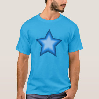 Expressive Blue Five Point Star - Sieben Levels T-Shirt