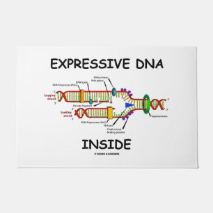 Expressive DNA im Spaß Molekularbiologie Fußmatte