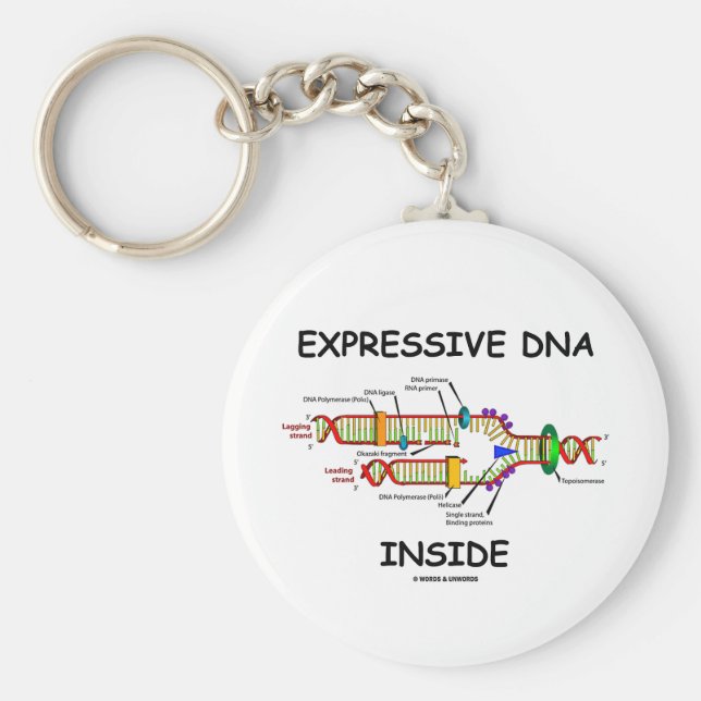Expressive DNA Inside (DNA-Replikation) Schlüsselanhänger (Vorne)