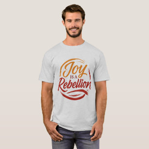 "Expressive Kalligraphie T - Shirt - Freude ist ei