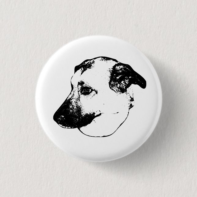 Expressive Line, Hundetaste Button (Vorderseite)