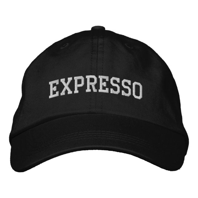 Expresso bestickte Baseballkappe (Vorderseite)
