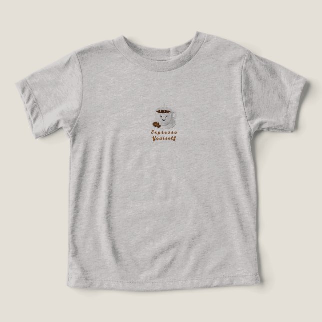 Expresso Yourself – Funny Smiling Coffee Tee (Design Vorderseite)