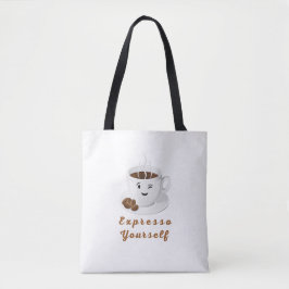 Expresso Yourself – Lustiges Lächelnde Kaffee-T-Sh