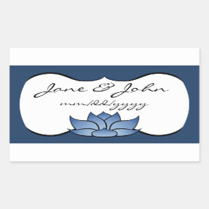 Exquisit Lotus in Blue Sticker