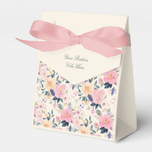 Exquisite Aquarellcreme Blütencreme Rosa Botanisch Geschenkschachtel