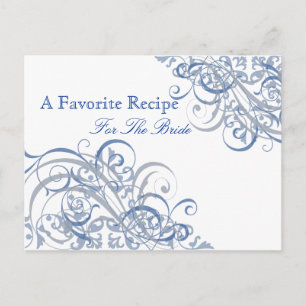 Exquisite Barock Blue Brautparty Rezept Karte