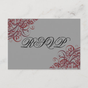 Exquisite Barockkarte RSVP Karte