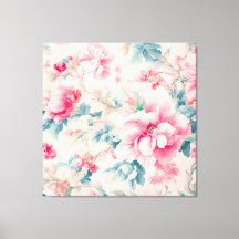 Exquisite Blume in sanftrosa und Blätter in Cerule