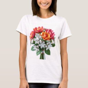 Exquisite Diamond Bouquet: Ein Atemberaubendes Blu T-Shirt