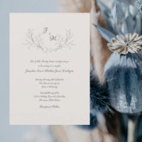 Exquisite Elegante Cream Script Hochzeit