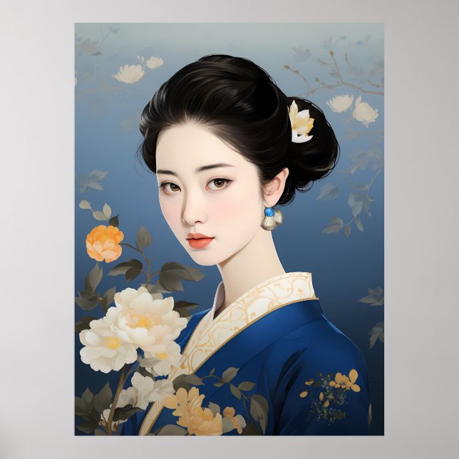 Exquisite Essenz chinesischer Eleganz" Poster (Vorne)
