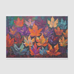 Exquisite Herbstgänge, farbenfrohe Herbstgestaltun Seidenpapier