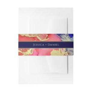 Exquisite Jewel Tone Hochzeit Einladungsbanderole