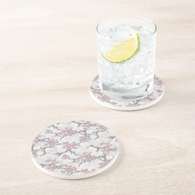Exquisite Kirschblüten Florals Getränkeuntersetzer (Seite)