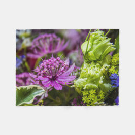 Exquisite Magie der Blüten #1 Fleecedecke