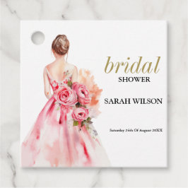 Exquisite Minimale Hochzeit Brautparty Geschenkanhänger