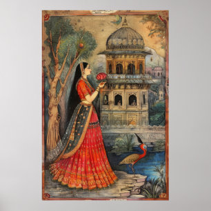 Exquisite Mughal Art Poster - AR 23