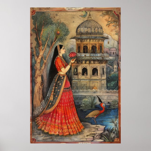 Exquisite Mughal Art Poster - AR 23 (Vorne)