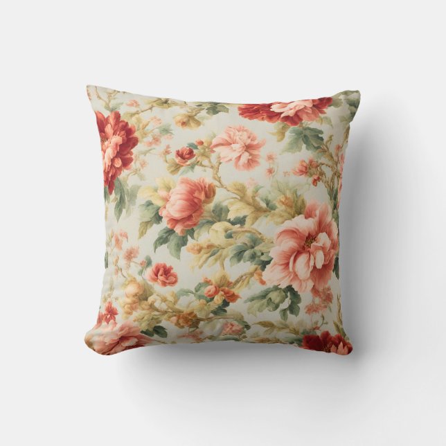 Exquisite Niedliche Blume und Blätter, Sonnenanbet Kissen (Vorderseite)