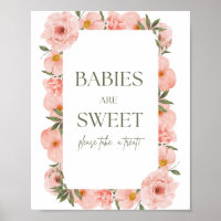 Exquisite Pfirsichblütenbabys sind süßes Poster