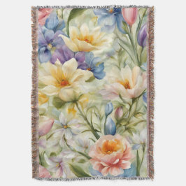 Exquisite, raffinierte Frühlingsblumen. Malerei Decke