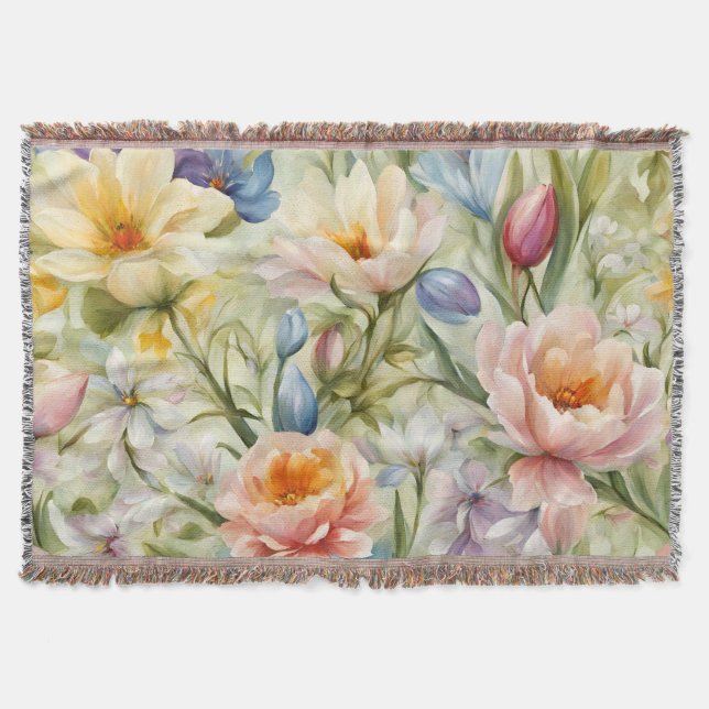 Exquisite, raffinierte Frühlingsblumen. Malerei Decke (Vorderseite)