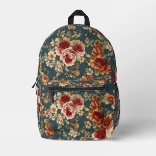 Exquisite romantische Rose und wunderschöne Blume Bedruckter Rucksack