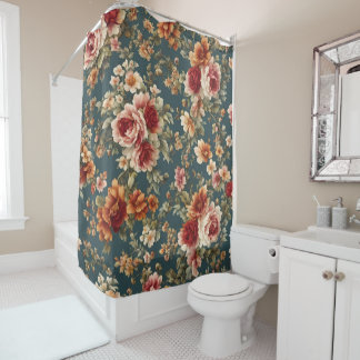 Exquisite romantische Rose und wunderschöne Blume Duschvorhang