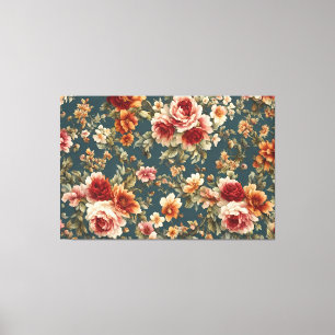 Exquisite romantische Rose und wunderschöne Blume Leinwanddruck