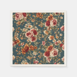 Exquisite romantische Rose und wunderschöne Blume Serviette