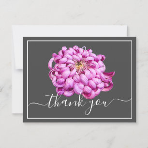 Exquisite rosa dekorative Chrysanthemum Vielen Dan Postkarte