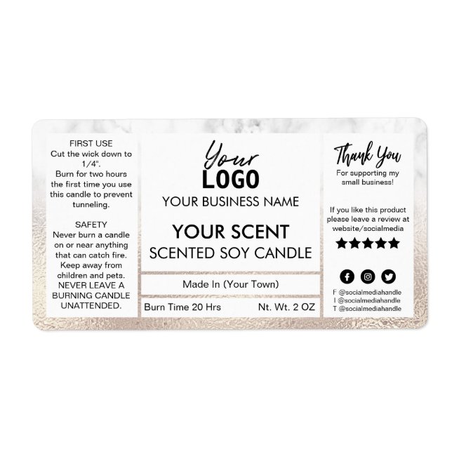 Exquisite Rose Gold und Marmor zentrierte Sojakker (Vorne)