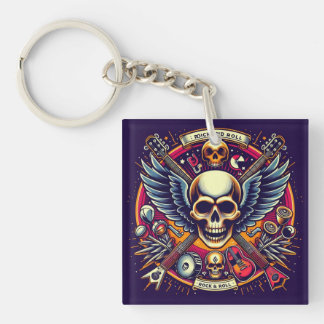 Exquisite Skull and Bones Traditionelle 🎨 Schlüsselanhänger