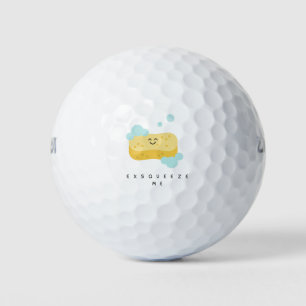 'Exsqueeze Me' Lustig Süß Schwamm Glückliches Gesi Golfball