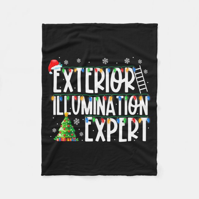 Exterior Illumination Expert Christmas Light Xmas  Fleecedecke (Vorderseite)