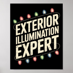 Exterior Illumination Experte Weihnachtssaison Hum Poster