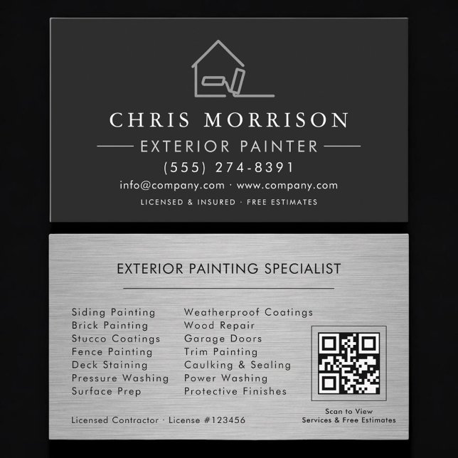 Exterior Painting QR Code Professional Visitenkarte (Von Creator hochgeladen)