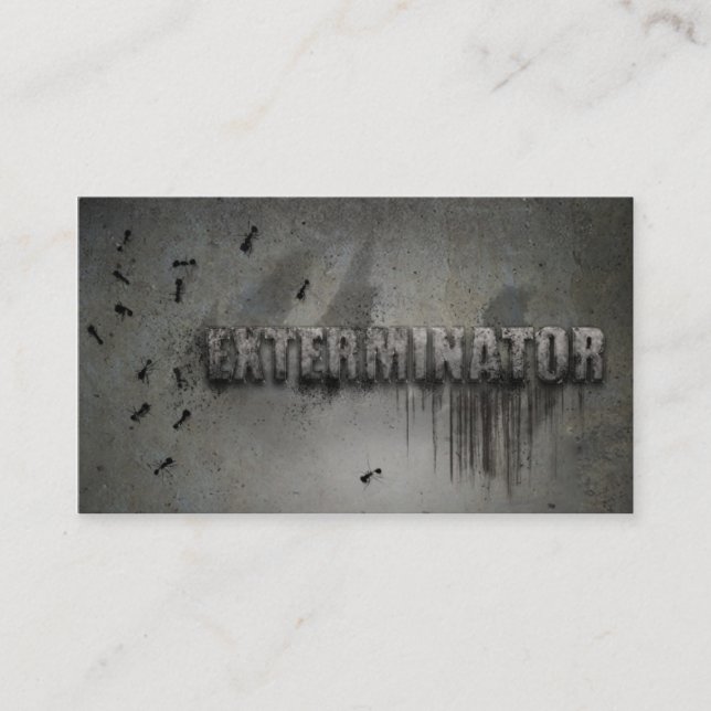 Exterminator Business card Visitenkarte (Vorderseite)