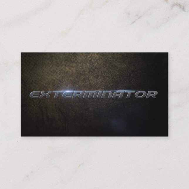 Exterminator Business card Visitenkarte (Vorderseite)