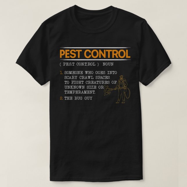 Exterminator Kontrolle Schädling Kontrolle T-Shirt (Design vorne)