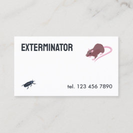 Exterminator Pest Kontrolle QR Visitenkarte
