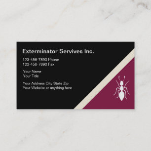 Exterminator-Visitenkarten Visitenkarte