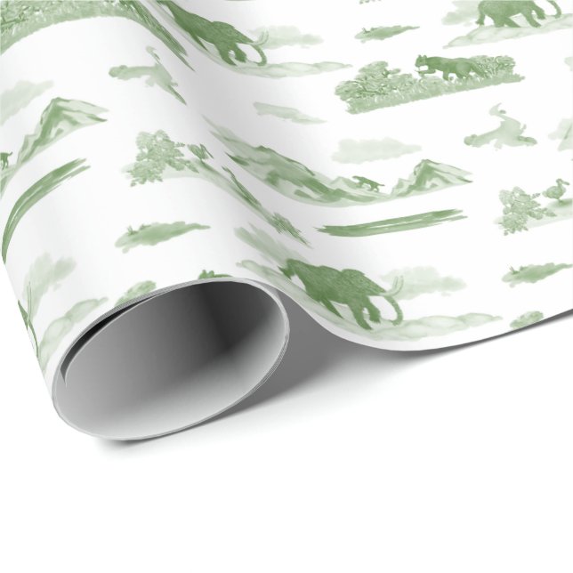 Extinct Animal Toile Geschenkpapier (Rolleneckpunkt)