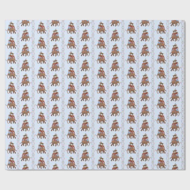 Extinct Animal Wrapping Paper Geschenkpapier (Flach)