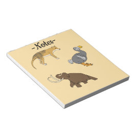 Extinct Animals Notizblock